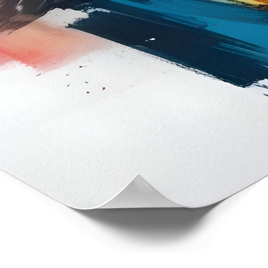 Wohnzimmer Abstrakte Buddha Mauer Kunst Poster (Ecke)