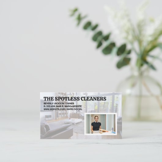 Wohnzimmer | Arbeit Visitenkarte (Stehend Vorderseite)