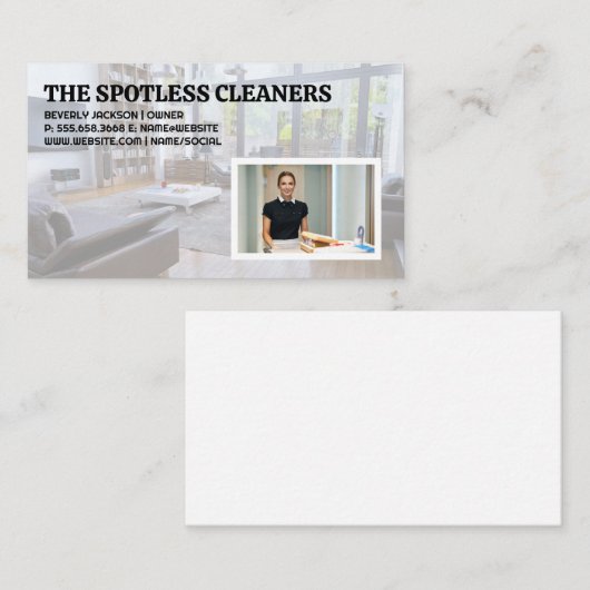 Wohnzimmer | Arbeit Visitenkarte (Vorne/Hinten)