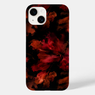 Wohnzimmer Dunkle Blumige Blütenillustration Case-Mate iPhone 14 Hülle