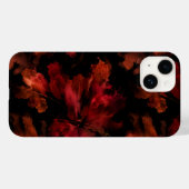 Wohnzimmer Dunkle Blumige Blütenillustration Case-Mate iPhone Hülle (Rückseite (Horizontal))
