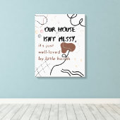 Wohnzimmer Funny Wall Art Leinwanddruck (Insitu (Holzboden))