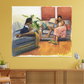 Wohnzimmer Lounge 2000 Leinwanddruck (Insitu (Wohnzimmer))