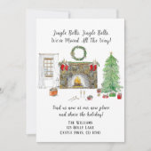 Wohnzimmer mit Wasserfarben und Feuerwerk Ankündigung (Vorderseite)