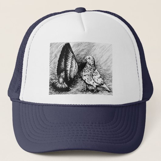 Wohnzimmer-Rollen-Tauben Truckerkappe (Vorderseite)