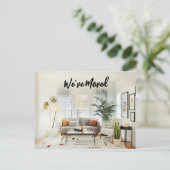 Wohnzimmer Wir haben die Postkarte verschoben (Stehend Vorderseite)