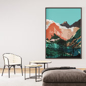 Wohnzimmerdekoration, Landschaftswand Kunst Leinwanddruck