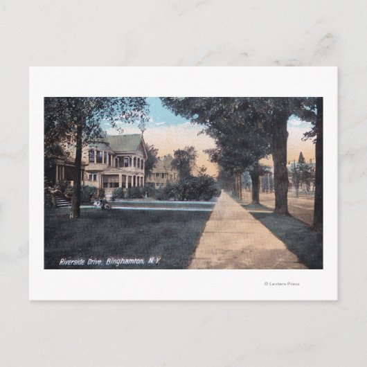 Wohnzunge am Riverside Drive Postkarte (Vorderseite)