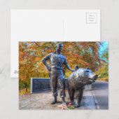 Wojtek Das Soldier-Bären-Gedenkmal Edinburgh Postkarte (Vorne/Hinten)