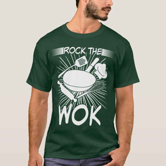 Wok Asian Food retro T-Shirt (Vorderseite)