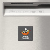 Wok in Arbeit Lustiger Kochwitz Magnet (In Situ (Geschirrspüler))