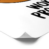 Wok in progress Funny Cooking Pub Poster (Ecke)