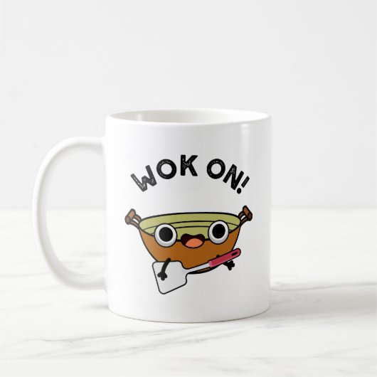Wok on Funny Chinese Cooking Pub Kaffeetasse (Links)