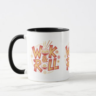 Wok & Roll Dim Sum Asian Cuisine Vintage Retro Foo Tasse