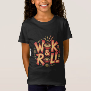 Wok & Roll Dim Sum asiatische Küche Vintage Retro T-Shirt