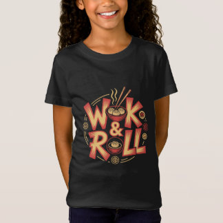Wok & Roll Dim Sum asiatische Küche Vintage Retro T-Shirt