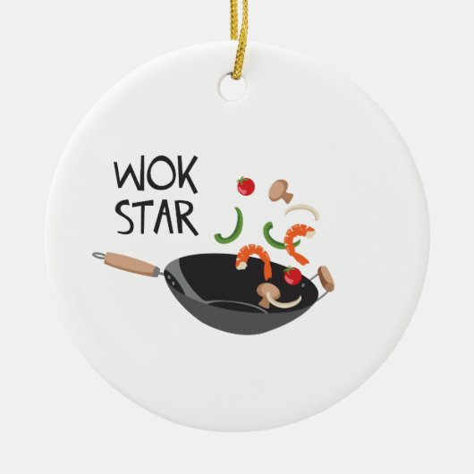 Wok Star Keramik Ornament (Vorne)