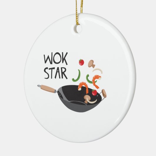 Wok Star Keramik Ornament (Links)