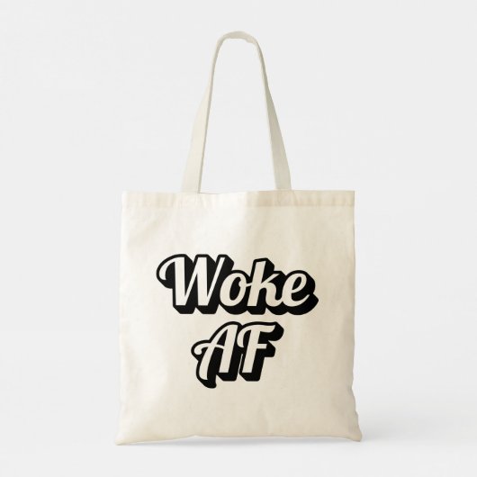 Woke AF Tragetasche (Rückseite)