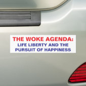 WOKE AGENDA AUTOAUFKLEBER (Auf Auto)