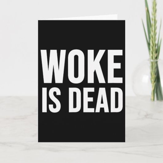 Woke ist tot karte (Vorderseite)