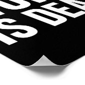 Woke ist tot poster (Ecke)