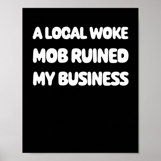 Woke-Mob-Aufkleber  Poster (Vorne)