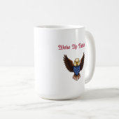 Woke Up Patriotic American Morning Spirit Design Kaffeetasse (VorderseiteRechts)