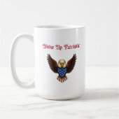 Woke Up Patriotic American Morning Spirit Design Kaffeetasse (Links)