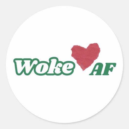 WokeAF Sticker (Vorderseite)