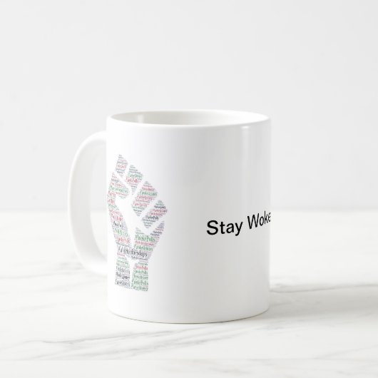 #WokeWednesdays Kaffeetasse (Vorderseite Links)