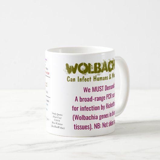 Wolbachia Genes in Humans & Mammals von RoseWrites Kaffeetasse (VorderseiteRechts)