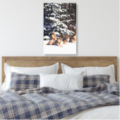 Wölbchen im Winter Leinwanddruck (Insitu (Schlafzimmer))