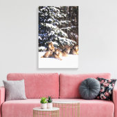 Wölbchen im Winter Leinwanddruck (Insitu (Wohnzimmer))