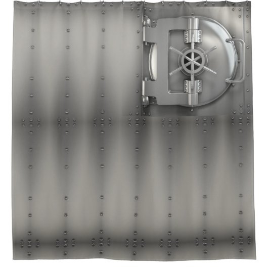 Wölbungstürsilber Duschvorhang (Vorderseite)