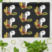 Wold Howling Moon Geschirrtuch (Gefaltet)