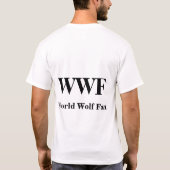 Wold-Wolf-Fan T-Shirt (Rückseite)