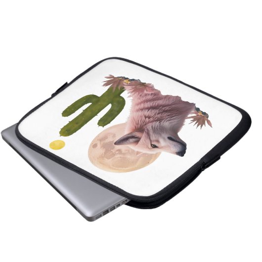 Wolf12: Laptopschutzhülle (Vorne Knopf)