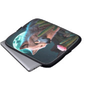 Wolf13: Laptopschutzhülle (Vorne Knopf)