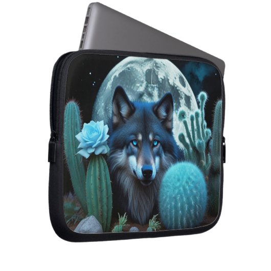 Wolf18: Laptopschutzhülle (Vorne Rechts)