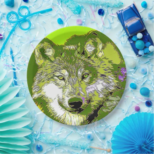 Wolf20151118 Pappteller (Party)