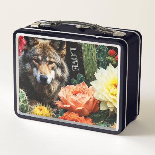 Wolf23: Metall Brotdose (Rückseite)