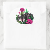 Wolf24: Ovaler Aufkleber (Tasche)