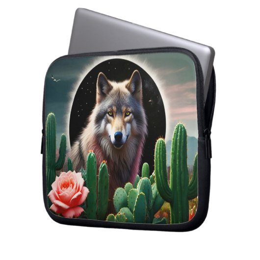 Wolf25: Laptopschutzhülle (Vorderseite Links)