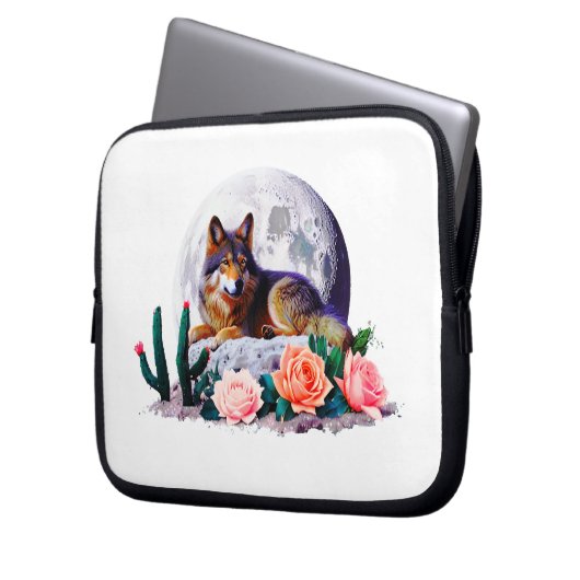 Wolf25: Laptopschutzhülle (Vorderseite Links)