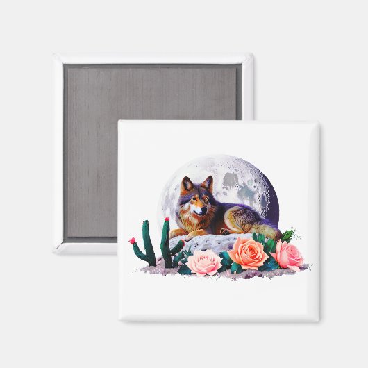 Wolf27: Magnet (Vorderseite/Rückseite)