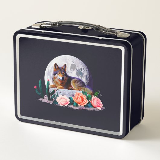 Wolf27: Metall Brotdose (Rückseite)