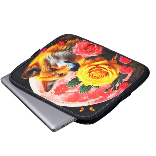 Wolf30: Laptopschutzhülle (Vorne Knopf)