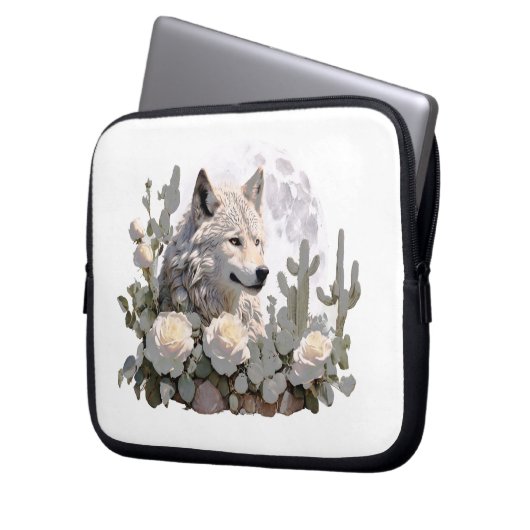 Wolf32: Laptopschutzhülle (Vorderseite Links)