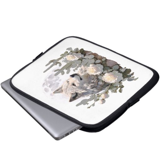 Wolf32: Laptopschutzhülle (Vorne Knopf)